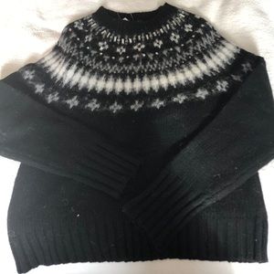 J Crew Embellished fair isle sweater